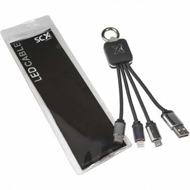Logo trade promotional gifts image of: SCX.design C15 quatro light-up cable
