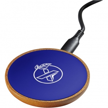 Logotrade promotional item image of: SCX.design W13 10W wooden wireless charging station