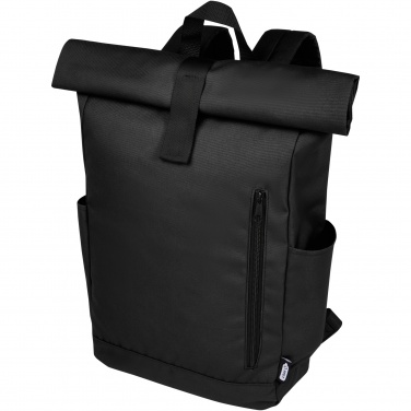 Logotrade corporate gifts photo of: Byron 15.6" GRS RPET roll-top backpack 18L