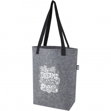Logotrade promotional item image of: Felta GRS recycled felt tote bag with wide bottom 12L