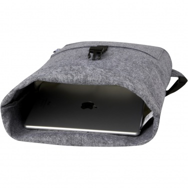 Logotrade promotional giveaways photo of: Felta GRS recycled felt roll-top bike bag 13L