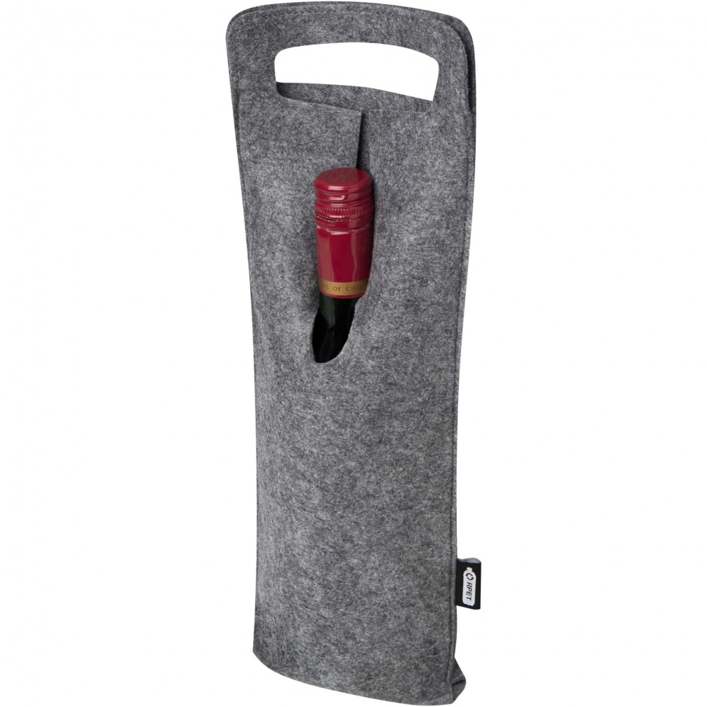 Logotrade promotional products photo of: Felta 75 cl GRS recycled felt wine bag