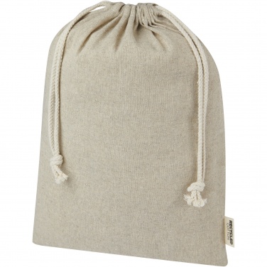 Logo trade promotional merchandise image of: Pheebs 150 g/m² GRS recycled cotton gift bag large 4L