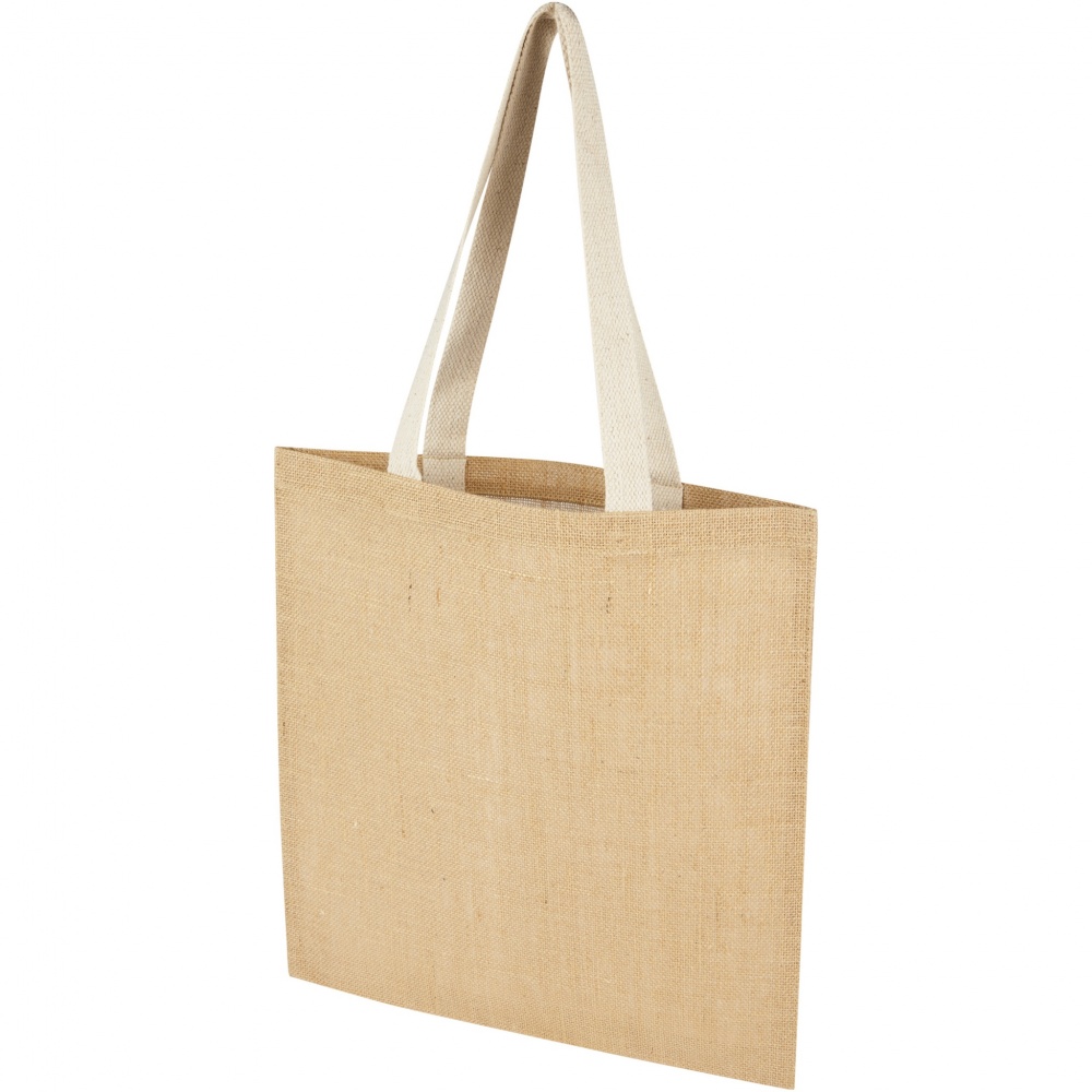 Logo trade promotional merchandise image of: Juta 300 g/m² jute tote bag 7L