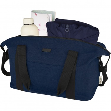 Logotrade promotional giveaway image of: Joey GRS recycled canvas sports duffel bag 25L