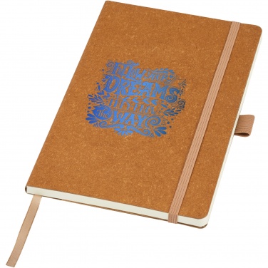Logo trade advertising products image of: Kilau recycled leather notebook 