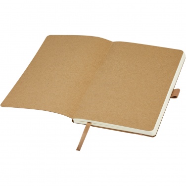 Logo trade promotional products image of: Kilau recycled leather notebook 