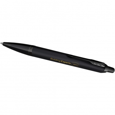 Logo trade promotional merchandise photo of: Parker IM achromatic ballpoint and rollerball pen set with gift box