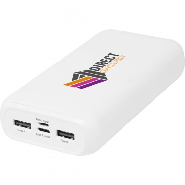 Logo trade promotional giveaways image of: Electro 20.000 mAh recycled plastic power bank 