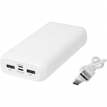 Logo trade advertising products image of: Electro 20.000 mAh recycled plastic power bank 