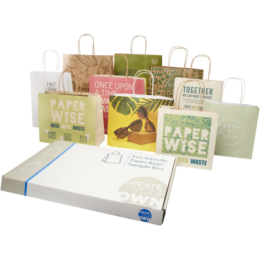 Logo trade promotional merchandise image of: Agricultural waste and kraft paper bags sample box