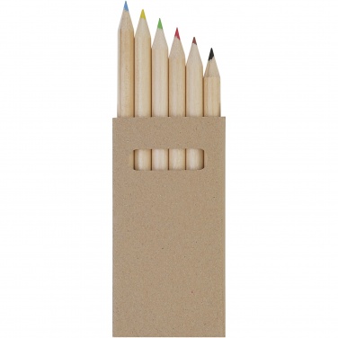Logo trade promotional product photo of: Artemaa 6-piece pencil colouring set