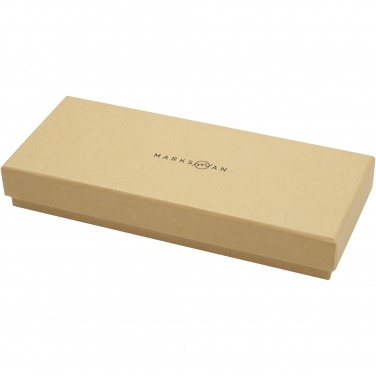 Logo trade promotional merchandise image of: Apolys bamboo ballpoint and rollerball pen gift set 