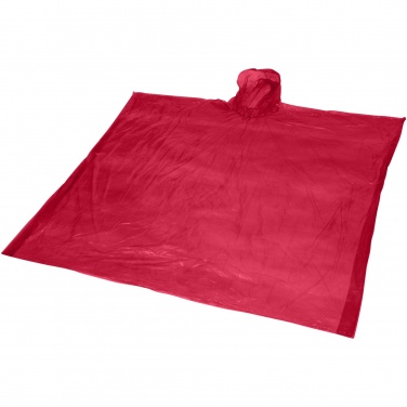 Logo trade promotional merchandise picture of: Mayan recycled plastic disposable rain poncho with storage pouch
