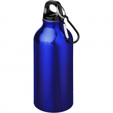 Logotrade business gifts photo of: Oregon 400 ml RCS certified recycled aluminium water bottle with carabiner