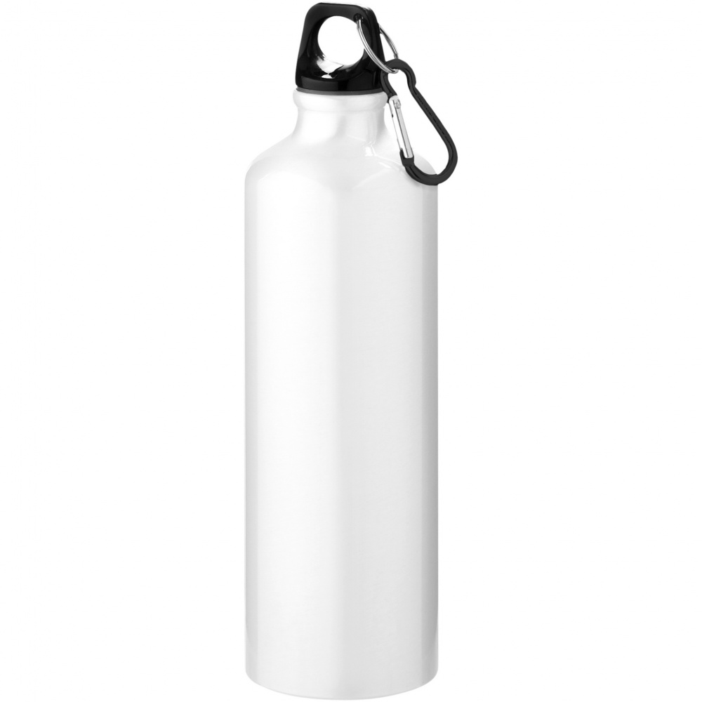Logotrade business gifts photo of: Oregon 770 ml RCS certified recycled aluminium water bottle with carabiner