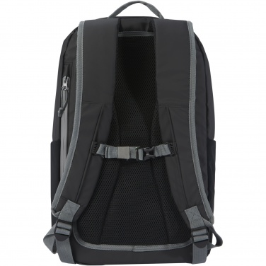 Logo trade promotional giveaway photo of: Aqua 15" GRS recycled water resistant laptop backpack 21L