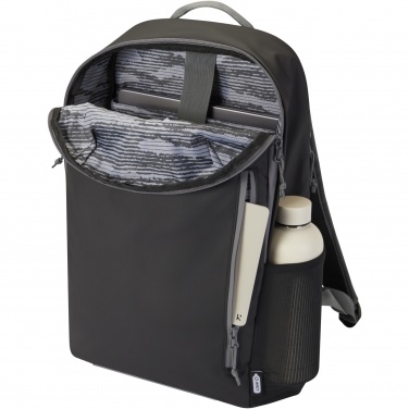 Logo trade promotional products picture of: Aqua 15" GRS recycled water resistant laptop backpack 21L