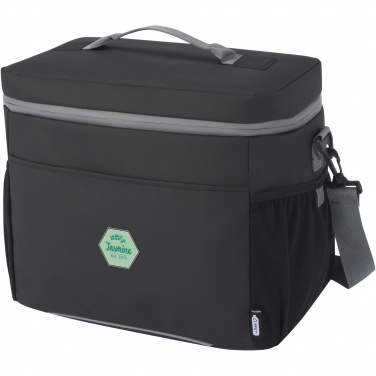 Logo trade promotional merchandise image of: Aqua 20-can GRS recycled water resistant cooler bag 22L