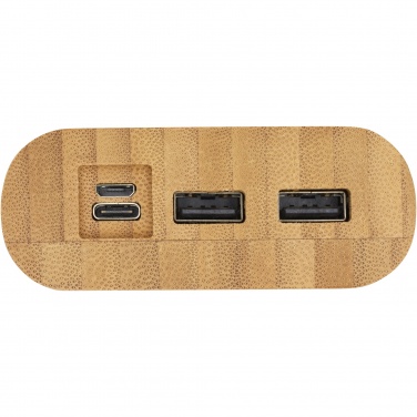 Logo trade advertising product photo of: Tulda 20.000 mAh bamboo power bank