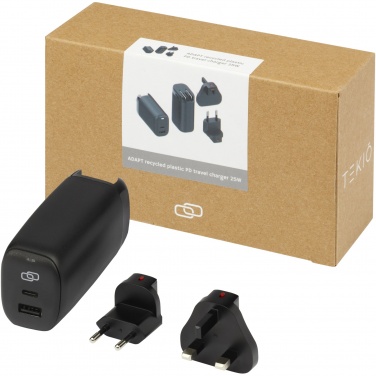 Logotrade advertising product image of: ADAPT 25W recycled plastic PD travel charger