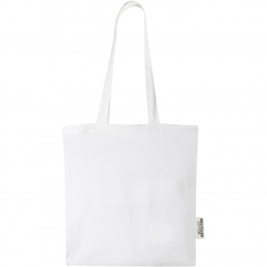 Logo trade promotional merchandise photo of: Madras 140 g/m2 GRS recycled cotton tote bag 7L
