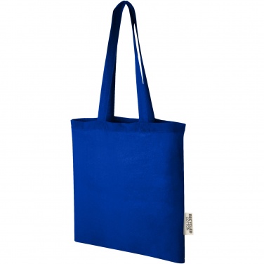Logo trade promotional merchandise photo of: Madras 140 g/m2 GRS recycled cotton tote bag 7L
