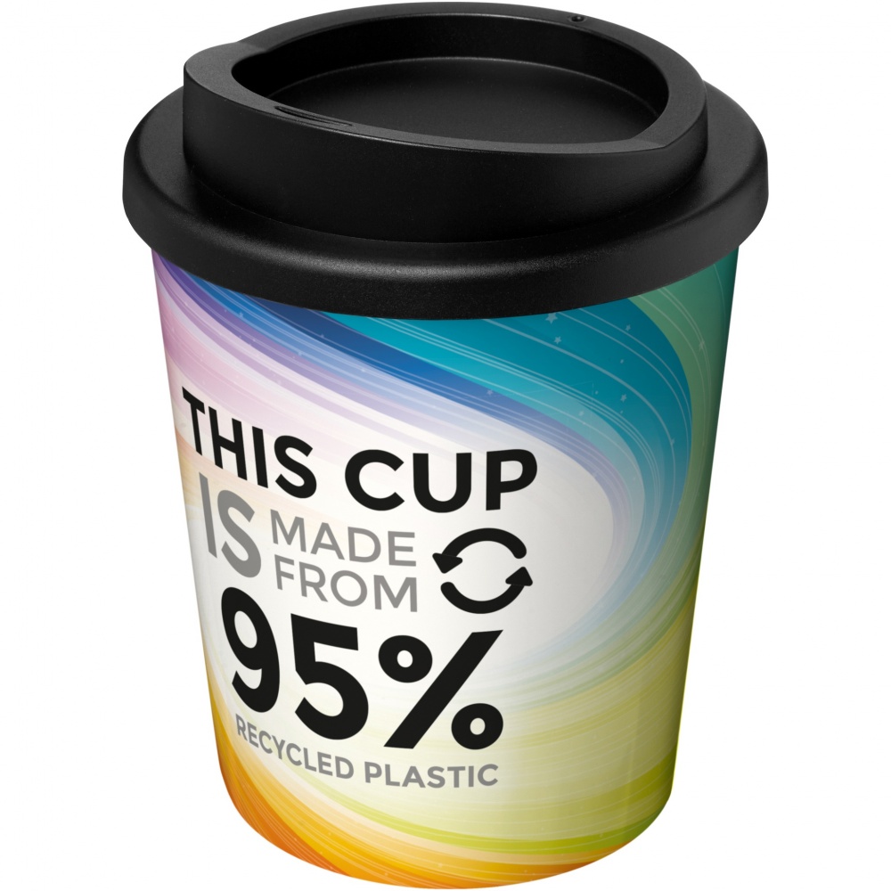 Logo trade promotional merchandise picture of: Brite-Americano® Espresso Recycled 250 ml insulated tumbler