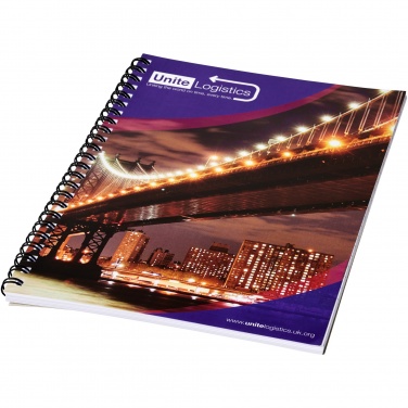 Logotrade corporate gift picture of: Desk-Mate® A5 spiral notebook with printed back cover