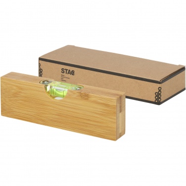 Logotrade promotional item image of: Flush bamboo spirit level with bottle opener