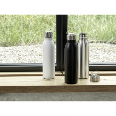 Logotrade promotional items photo of: Harper 700 ml RCS certified stainless steel water bottle with metal loop