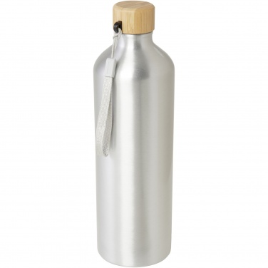 Logo trade promotional merchandise image of: Malpeza 1000 ml RCS certified recycled aluminium water bottle