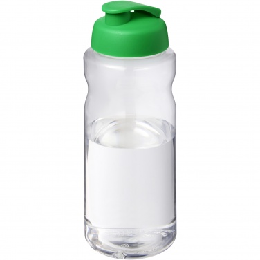 Logo trade promotional gifts image of: H2O Active® Big Base 1 litre flip lid sport bottle