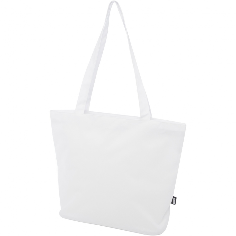 Logo trade promotional gifts image of: Panama GRS recycled zippered tote bag 20L