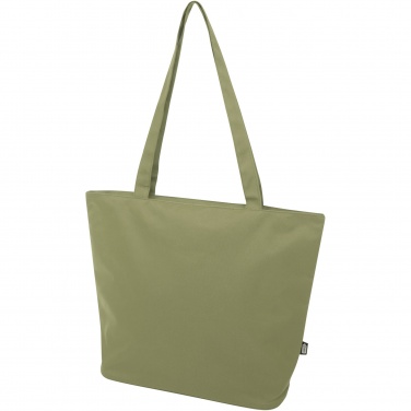 Logo trade corporate gifts picture of: Panama GRS recycled zippered tote bag 20L