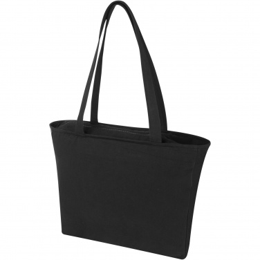 Logo trade promotional giveaway photo of: Weekender 500 g/m² Aware™ recycled tote bag