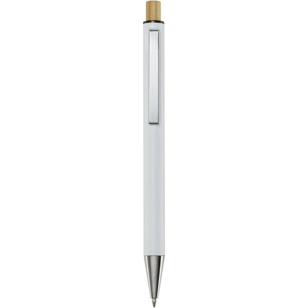 Logotrade corporate gift image of: Cyrus recycled aluminium ballpoint pen (blue ink)