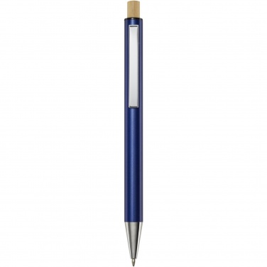 Logotrade promotional item image of: Cyrus recycled aluminium ballpoint pen (blue ink)