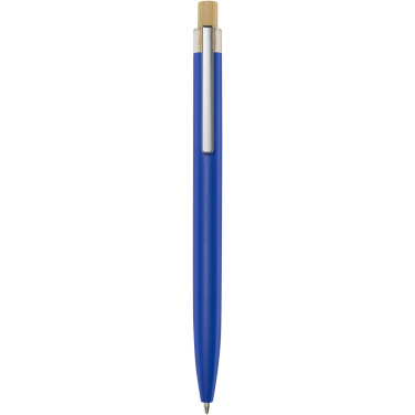 Logo trade promotional item photo of: Nooshin recycled aluminium ballpoint pen (black ink)