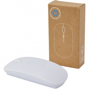 Logotrade promotional items photo of: Menlo RCS recycled plastic wireless mouse 