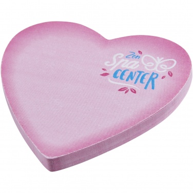 Logotrade promotional giveaway picture of: Sticky-Mate® heart-shaped recycled sticky notes