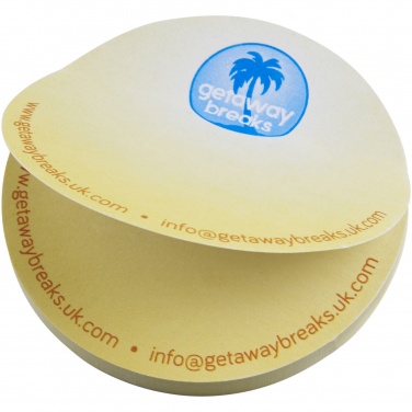 Logo trade corporate gifts image of: Sticky-Mate® circle-shaped recycled sticky notes