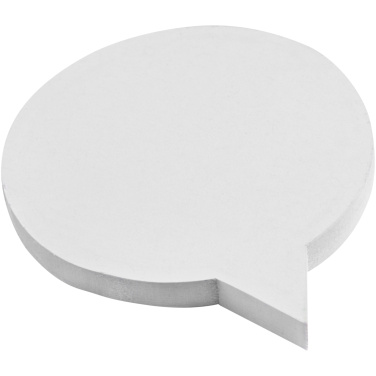 Logo trade promotional giveaways image of: Sticky-Mate® speech bubble-shaped recycled sticky notes