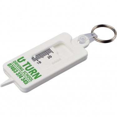 Logotrade advertising product image of: Kym recycled tyre tread check keychain