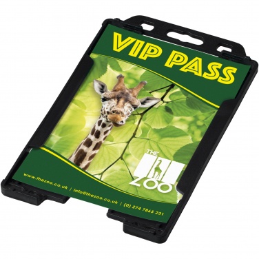 Logo trade promotional giveaways image of: Pierre recycled plastic card holder 