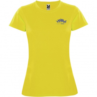 Logo trade promotional merchandise image of: Montecarlo short sleeve women's sports t-shirt