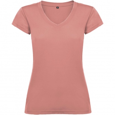 Logotrade business gift image of: Victoria short sleeve women's v-neck t-shirt
