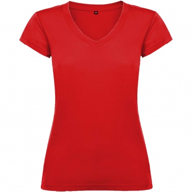 Logo trade promotional items image of: Victoria short sleeve women's v-neck t-shirt