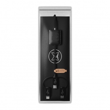 Logotrade promotional merchandise image of: SCX.design C48 CarPlay 5-in-1 charging cable 