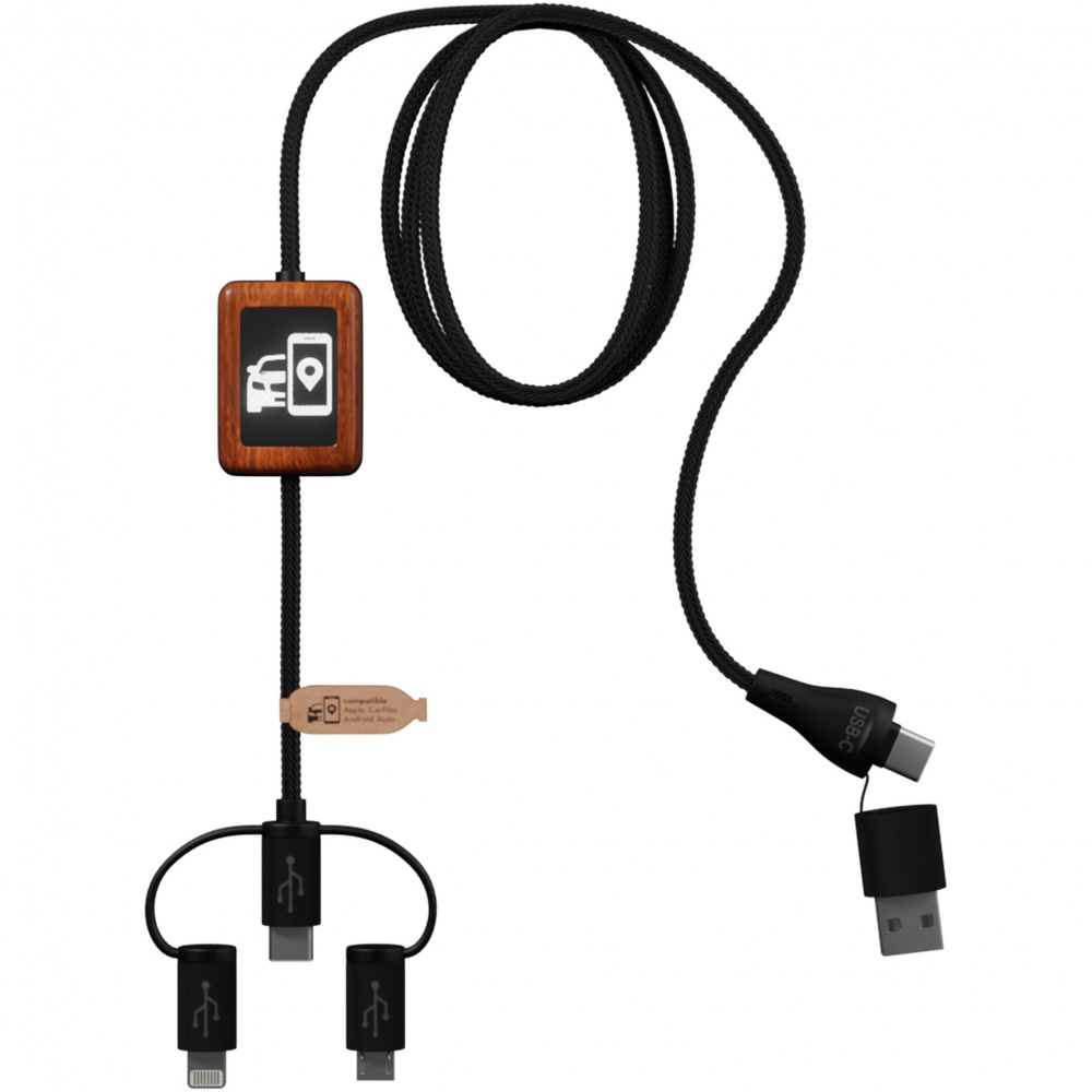 Logotrade promotional gifts photo of: SCX.design C46 5-in-1 CarPlay cable